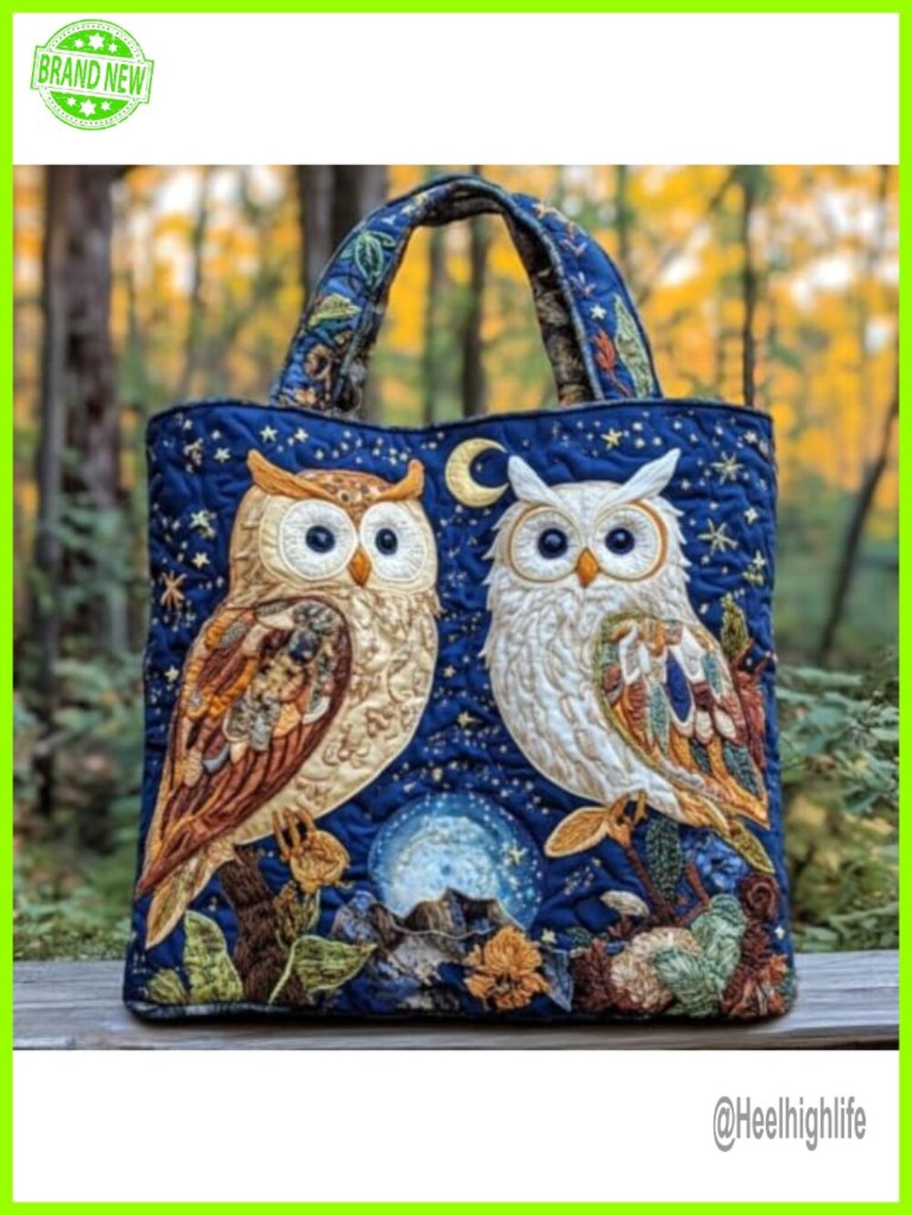 Quilted Tote Bag Vintage Patchwork Shoulder Bag Inner Pockets Large Floral